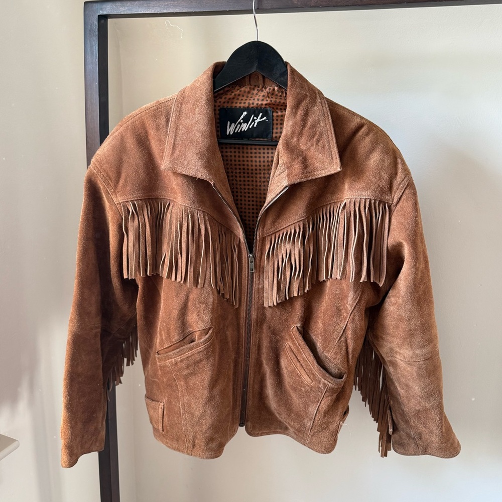 Vintage Suede Fringe Jacket